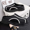 MEN'S THICK-SOLED CASUAL SLIP-ON CLOSED-TOE MULES MUA0736G0F