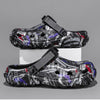 MEN'S TRENDY AND ARTFUL CLOGS WITH COLORFUL PAINT DESIGN MUA2512F7I