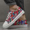 MEN'S STYLISH LIGHTWEIGHT GRAFFITI CANVAS SHOES 35356002S