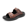 MEN'S LEATHER COMFORT CASUAL SLIDES SHOES MUA0550F3I