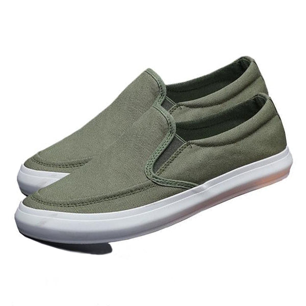 MEN'S SLIP-ON ELASTIC CANVAS CASUAL SHOES 60715306S