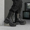 MEN'S CLASSIC BLACK LACE-UP STYLE BOOTS MUA1910G3I