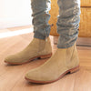 MEN'S RETRO ROUND TOE NUBUCK CHELSEA BOOTS 09368102S