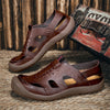 MEN'S COMFORTABLE LEATHER CUSHION SANDALS FOR CASUAL & OUTDOOR 42576162YL