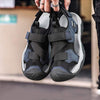 MEN'S SPORTY CASUAL CLOSED-TOE PLATFORM BEACH SANDALS MUA1017F3F
