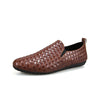MEN'S WOVEN LEATHER SLIP-ON SHOES MUA0472G4I
