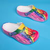 MEN'S COLORFUL ANIMAL AND RAINBOW DESIGN CLOG SHOES MUA2345E2I