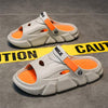 MEN'S CONTRAST COLOR ANTI-SLIP CASUAL SLIDES MUA0736F2F