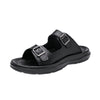 MEN'S LEATHER COMFORT CASUAL SLIDES SHOES MUA0550F3I
