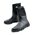 MEN'S RAIN BOOTS BLACK WATERPROOF MID CALF LIGHTWEIGHT BOOTIES FASHION OUT WORK COMFORTABLE GARDEN SHOES 46129247YL