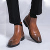 MEN'S ELEGANT LEATHER CHELSEA BOOTS WITH CLASSIC AND MODERN STYLE MUA1892G0I