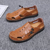 MEN'S STYLISH AND COMFORTABLE LEATHER SLIP-ON SANDALS SHOES MUA0941E2IYL