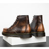 MEN'S RETRO LEATHER ANKLE BOOTS WITH DURABLE SOLE MUA0997G5I