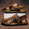 MEN'S PREMIUM LEATHER RETRO SANDAL SHOES MUA0669F3I