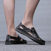 MEN'S STYLISH AND COMFORTABLE LEATHER SLIP-ON SANDALS SHOES MUA0941E2IYL