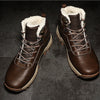 MEN'S INSULATED LEATHER ANKLE BOOTS WITH ALL-TURF GRIP MUA1903G9I