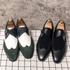 MEN'S FASHION PATCHWORK SLIP-ON BUSINESS LEATHER SHOES MUA0700G2F