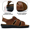 MEN'S COMFORTABLE LEATHER SANDALS WITH NON-SLIP SOLE MUA0808G7I