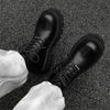 MEN'S BLACK LACE UP LEATHER BOOTS MUA1837G9I