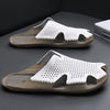 MEN'S PREMIUM LEATHER SLIP-ON SLIDERS WITH BREATHABLE DESIGN MUA0922G9I