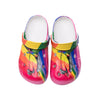 MEN'S COLORFUL ANIMAL AND RAINBOW DESIGN CLOG SHOES MUA2345E2I