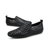 MEN'S WOVEN LEATHER SLIP-ON SHOES MUA0472G4I