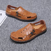 MEN'S STYLISH AND COMFORTABLE LEATHER SLIP-ON SANDALS SHOES MUA0941E2IYL