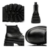 MEN'S BLACK LACE UP LEATHER BOOTS MUA1837G9I
