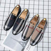 MEN'S LOW-CUT FORMAL CASUAL COLOR-BLOCK SLIP-ON LOAFERS MUA0918G3F