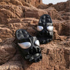 MEN'S EDGY SKULL DESIGN SLIDERS SHOES MUA2475E8I