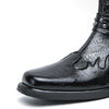 MEN'S VINTAGE LEATHER BOOTS WITH EXQUISITE TEXTURE AND PREMIUM DETAILING MUA1835F9I