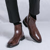 MEN'S RETRO ZIPPER LEATHER BOOTS MUA1597G2I