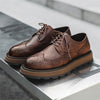 MEN'S CLASSIC LEATHER BRIDGED BROGUE SHOES WITH TIMELESS ELEGANCE MUA1798G9I