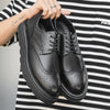 MEN'S CLASSIC LEATHER BRIDGED BROGUE SHOES WITH TIMELESS ELEGANCE MUA1798G9I