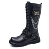 MEN'S SKELETON IRON CHAIN STRAP COWBOY BOOTS MUA1086G8I