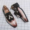 MEN'S CLASSIC CASUAL BROGUE TASSEL LOAFERS MUA0920F6F