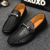 MEN'S UNIQUE WOVEN LEATHER LOAFERS MUA0977G2I