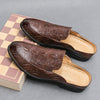 MEN'S SLIP-ON LAZY MULE LEATHER LOAFERS MUA3017E2F