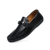 MEN'S UNIQUE WOVEN LEATHER LOAFERS MUA0977G2I