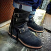 MEN'S CASUAL VINTAGE SUEDE BUCKLE FLAT BOOTS 94287848S