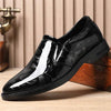 MEN'S BUSINESS FORMAL SHINY SLIP-ON LEATHER SHOES MUA2760E0F