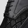 MEN'S KNIT HOLLOW OUT MESH PANEL BUSINESS DRESS SHOES MUA1735F6F