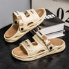 MEN'S THICK-SOLED SPORTY OUTDOOR BEACH SLIDES MUA1065F1F