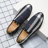 MEN'S LOW-CUT FORMAL CASUAL COLOR-BLOCK SLIP-ON LOAFERS MUA0918G3F