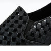 MEN'S WOVEN LEATHER SLIP-ON SHOES MUA0472G4I