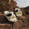 MEN'S EDGY SKULL DESIGN SLIDERS SHOES MUA2475E8I