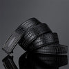 MEN'S LUXURY CROCODILE-PRINT LEATHER BELT FOR ELEGANT STYLE MUA1240F7I