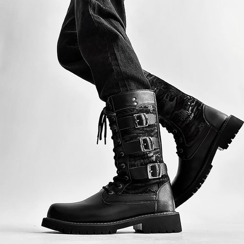 MEN'S RUGGED BIKER BOOTS FOR ADVENTURE AND STREETSTYLE MUA2179G9I