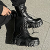 MEN'S CLASSIC BLACK LACE-UP STYLE BOOTS MUA1910G3I