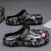 MEN'S TRENDY AND ARTFUL CLOGS WITH COLORFUL PAINT DESIGN MUA2512F7I